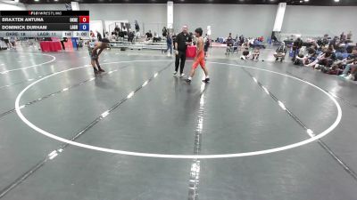 157 lbs Braxten Antuna, Oklahoma Red vs Dominick Durham, Team Louisiana