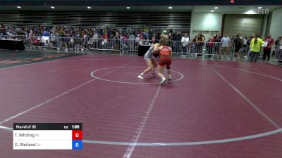106 lbs Round Of 32 - Taylor Whiting, WI vs Olivia Weiland, GA