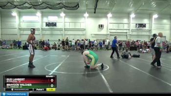 220 lbs Round 1 (8 Team) - Braydon Wilcher, All American vs Gus Lambert, 84 Athletes