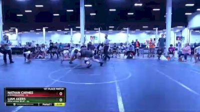 285 lbs Placement (4 Team) - Liam Akers, Iron Horse Blue vs Nathan Carnes, GTB Worldwide