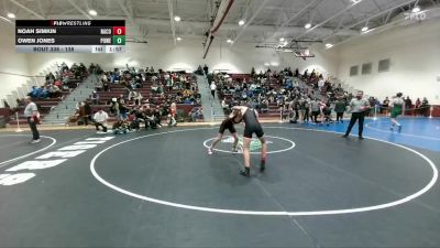 138 lbs Cons. Round 4 - Noah Simkin, Natrona County vs Owen Jones, Powell