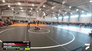 83 lbs Semifinal - Emily Carlson, Apex Grappling Academy vs Sofia Love, El Paso Wildcats Wrestling Club