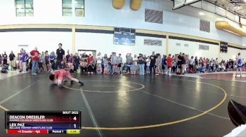 150 lbs Champ. Round 2 - Deacon Dressler, Maurer Coughlin Wrestling Club vs Lex Paz, Bulldog Premier Wrestling Club