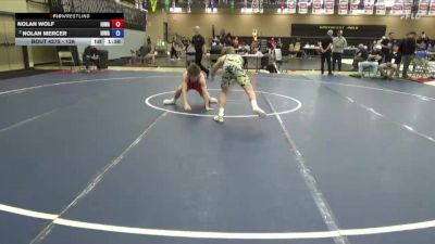138 lbs Cons. Round 4 - Nolan WOLF, Iowa vs Nolan Mercer, Iowa