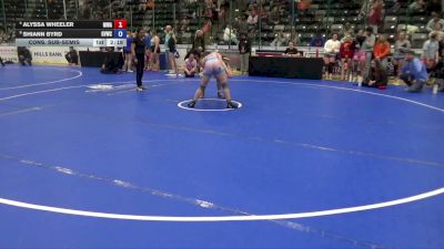 120 lbs Cons. Sub-semis - Alyssa Wheeler, Moen Wrestling Academy vs Shiann Byrd, GVWC