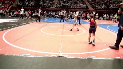 52 lbs Round Of 16 - Coy Clarke, Sallisaw Takedown Club vs Paysen Garey, Dark Cloud Wrestling Club