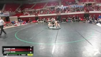 144 lbs 2nd Wrestleback And Semi-finals(16 Team) - Joshua White, Azle vs Gunner Lund, Melissa