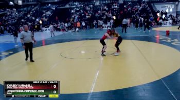 104-113 lbs Semifinal - Joshyonna Coppage-Dortch, NOAC vs Chasey Karabell, Eagle Crest Wrestling Club