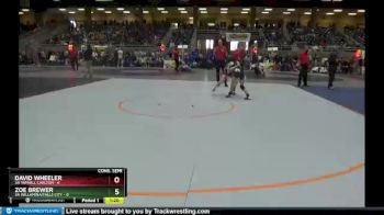 113 lbs Semis & 1st Wrestleback (8 Team) - Zoe Brewer, 3A Willamina/Falls City vs David Wheeler, 3A Yamhill Carlton