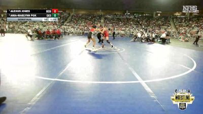 G5A-135 lbs Semifinal - Alexus Jones, MCLOUD (Girls) vs Ania-Maelynn Fox, CACHE (Girls)