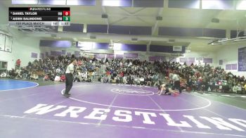 Boys 108 lbs 1st Place Match - Aiden Salindong, Pleasant Valley Boys vs Daniel Taylor, Foothill Boys