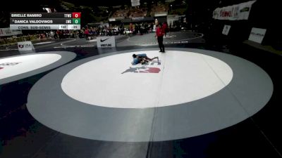 81 lbs Cons. Sub-semis - Brielle Ramiro, Tulare Titans Wrestling Club vs Danica Valdovinos, Legacy Wrestling Center