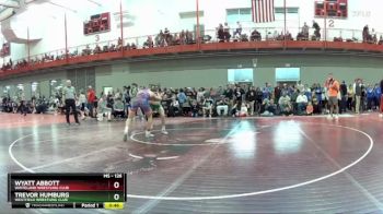 126 lbs Champ. Round 1 - Wyatt Abbott, Whiteland Wrestling Club vs Trevor Humburg, Westfield Wrestling Club