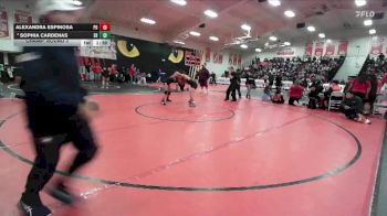 135 lbs Champ. Round 3 - Alexandra Espinosa, Palm Desert vs Sophia Cardenas, Eleanor Roosevelt
