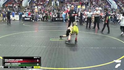 58 lbs Cons. Round 5 - Solomon LaGuire, Olivet Folkstyle WC vs Aiden Andrews, Mattawan Wrestling