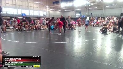 160 lbs Placement Matches (16 Team) - Anthony Rivers, Well Trained vs Braylon Stewart, BRAWL Black