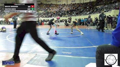 100 lbs Round Of 32 - Brock Breeden, Saint's Wrestling Club vs Keaton Dietz, Cushing