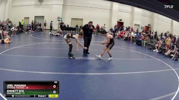 125 lbs Finals (8 Team) - Emmett Eck, Kansas Cobras vs Joel Magana, Wyoming Twisters