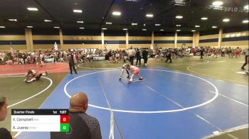 70 lbs Quarterfinal - Vince Campbell, Red Wave WC vs Antonio Juarez, Stout Wr Ac