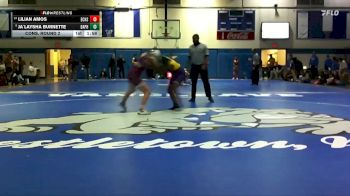 Girls 120 lbs Cons. Round 2 - Lilian Amos, East Central High School Girls vs Ja`Laysha Burnette, Daphne