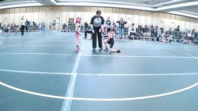 42 lbs Quarterfinal - Tanner Mattingley, Mid Valley Wolves Wr Ac vs Eliana Meza, Pounders WC