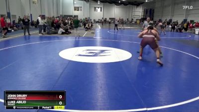 285 lbs Cons. Round 3 - John Drury, Roanoke College vs Luke Abilio, Wilkes