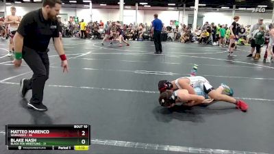 110 lbs Round 3 (8 Team) - Matteo Marenco, Warhawks vs Blake Nash, Black Fox Wrestling