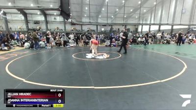 155 lbs Cons. Round 2 - Jillian Hradec, WA vs Joanna InterianInterian, OR