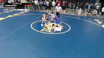 132 lbs Cons. Round 2 - Damien Ortega, Rolling Meadows vs Dylan McBride, Unattached
