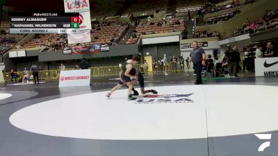 Schoolboys - 96 lbs Cons. Round 4 - Johnny Almaguer vs Nathaniel Wilkerson, Bay Area Dragons Wrestling Center