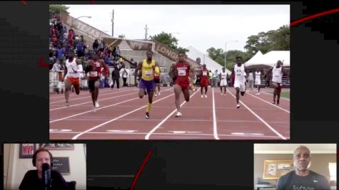 Carl Lewis On The Texas Relays LSU vs Houston 4x1