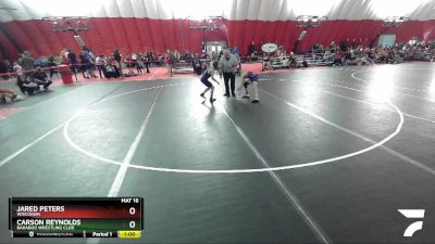 82 lbs Cons. Round 2 - Jared Peters, Wisconsin vs Carson Reynolds, Baraboo Wrestling Club