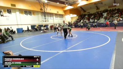 120 lbs Round 2 - Thomas Rodriguez, Bagdad HS vs Nicholas Dawes, Flagstaff