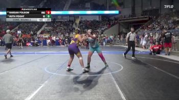 185 lbs Cons. Round 2 - Ruth Feight, Republic Co vs Raegan Folsom, Wakeeney Wrestling Club