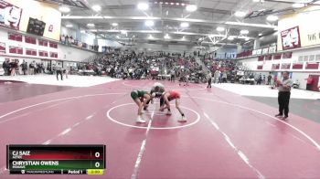 106 lbs Semifinal - CJ Saiz, Aztec vs Chrystian Owens, Mohave