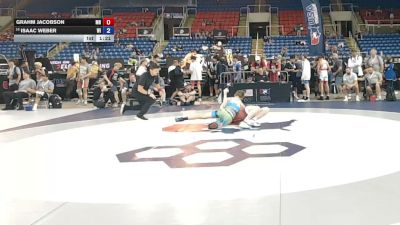 132 lbs Champ. Rd Of 64 - Grahm Jacobson, Minnesota vs Isaac Weber, Wisconsin