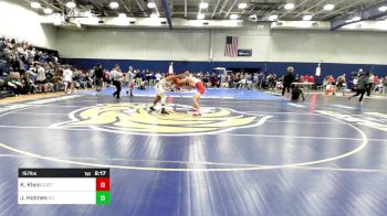 157 lbs Quarterfinal - Kyle Klein, Cortland vs Jashon Holmes, Castleton