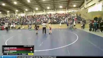 109 lbs Cons. Round 2 - Oliver Benson, Pleasant Grove vs Logan Norton, Lone Peak