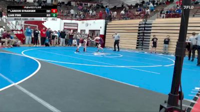 132 lbs Cons. Round 2 - Landon Stranger, Dragon Wrestling Club vs Liam Finn, Mishawaka High School