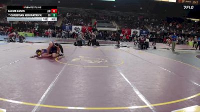 215 lbs Cons. Round 3 - Jacob Louis, Lewiston vs Christian Kirkpatrick, Bishop Gorman