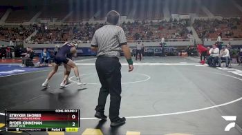 D1-138 lbs Cons. Round 2 - Stryker Shores, Mountain View Hs (Mesa) vs Ryder Kinneman, Desert Vista