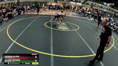 121 lbs Round 1 (4 Team) - Jackson Olson, Hononegah vs Hayden Schwab, Don Bosco