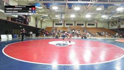 117 lbs Round 1 - Evelin Cerda, Santa Rosa Junior College vs Andrea Gonzalez, Sacramento City College