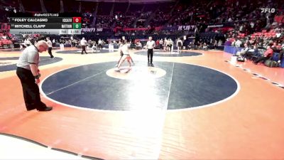 2A 215 lbs Champ. Round 1 - Foley Calcagno, Elmhurst (IC Catholic) vs Mitchell Clapp, Mattoon