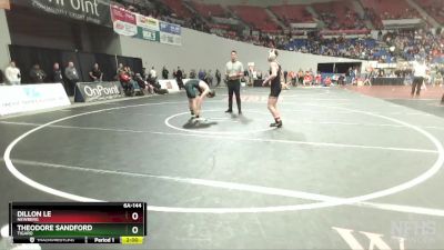 6A-144 lbs Champ. Round 2 - Dillon Le, Newberg vs Theodore Sandford, Tigard