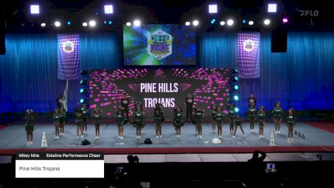 Pine Hills Trojans [2022 Mitey Mite Sideline Performance Cheer] 2022 Pop Warner National Cheer & Dance Championship