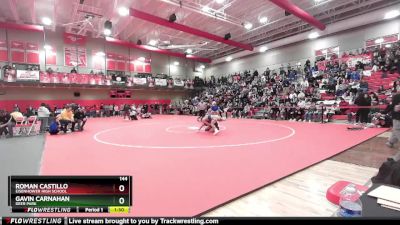 144 lbs Champ. Round 1 - Roman Castillo, Eisenhower High School vs Gavin Carnahan, Deer Park