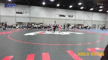 80 lbs Quarterfinal - Chanlee McKinney, Mean Girls vs Amelia Bratten, Sisters On The Mat Purple