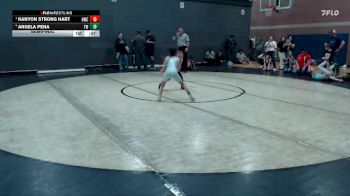 62 lbs Semifinal - Kanyon Strong Hart, Hawk Wrestling Club vs Angela Pena, TW Wrestling