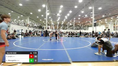 147 lbs Quarterfinal - Trent Croll, Grit Mat Club vs Leo Mongiello, Prime Wrestling Club Black